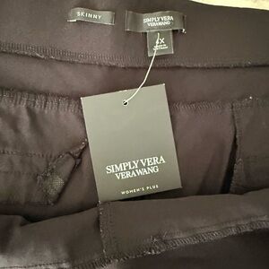 Simply Vera Vera Wang Women's Plus Skinny Pants - Black size 4X